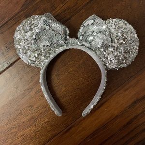 Disney silver sequin ears